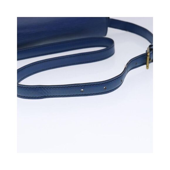Pre Loved Louis Vuitton Epi Leather SaintGermain Shoulder Bag Women Blue - Picture 7 of 8